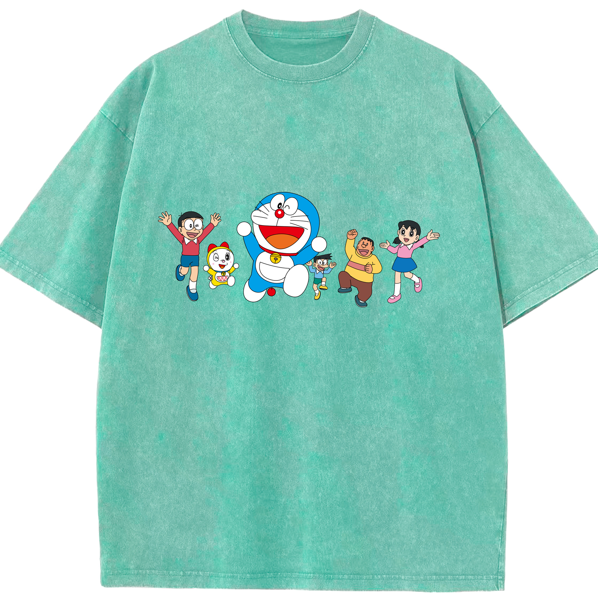 （画像用） ドラえもん 骨川 スネ夫 Doraemon Honekawa Suneo 綿100% ヴィンテージ風 半袖Tシャツ（フロントプリント）